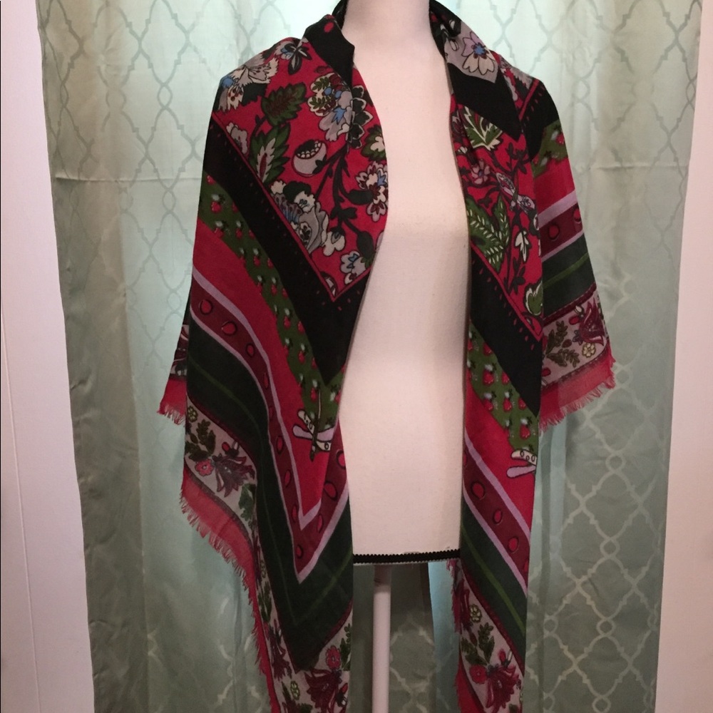 Vera Bradley Floral Wrap SCARF Large Square